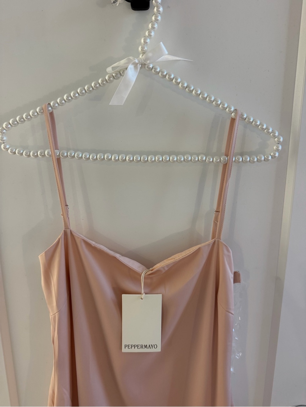 Peppermayo Blush Slip Chemise in Soft Pink